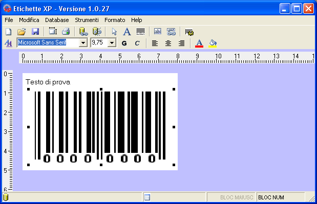 Click to view etichettexp 4.2 screenshot